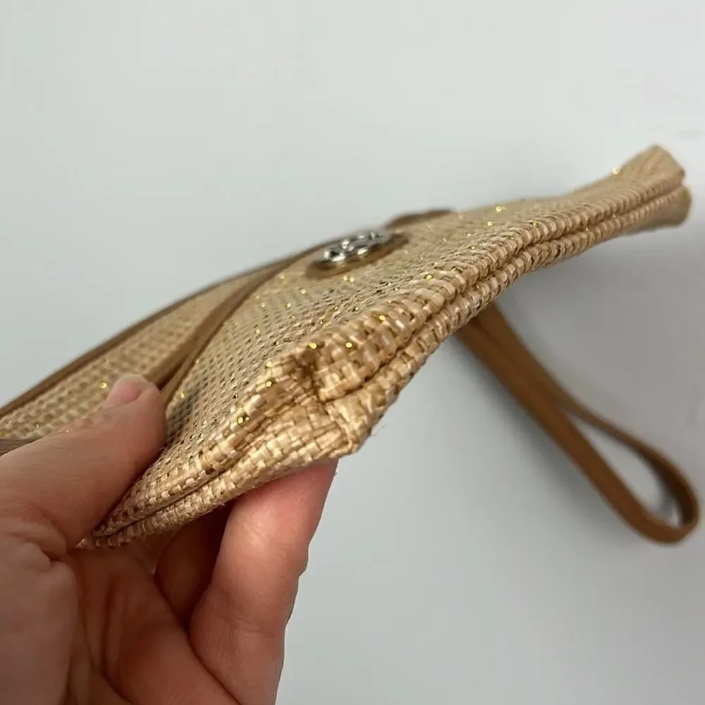 Golden thread woven Wristlet by Giani Bernini